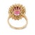 Late 20th Century 18k Rubelite Tourmaline Ring, Size 5 For Sale - Image 4 of 4