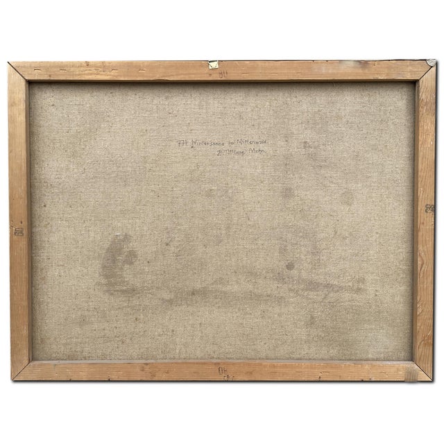 Harald Tillberg, Snowy Alpine Landscape, Oil on Canvas For Sale - Image 17 of 18