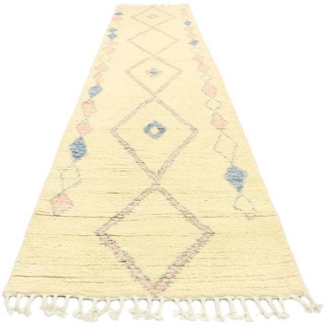 Tribal Moroccan Style Hallway Rug Runner - 02'06 X 12'04 For Sale - Image 3 of 9