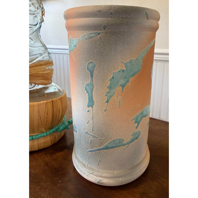 Rustic European Late 20th Century Twisted Spiral Botero Wine Bottle and Wine Chiller For Sale - Image 3 of 12