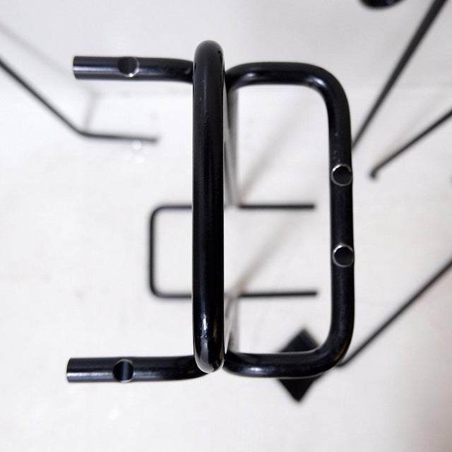 Vintage Black Metal Fire Set by Ann Maes, 1970s, Set of 5 For Sale - Image 9 of 15