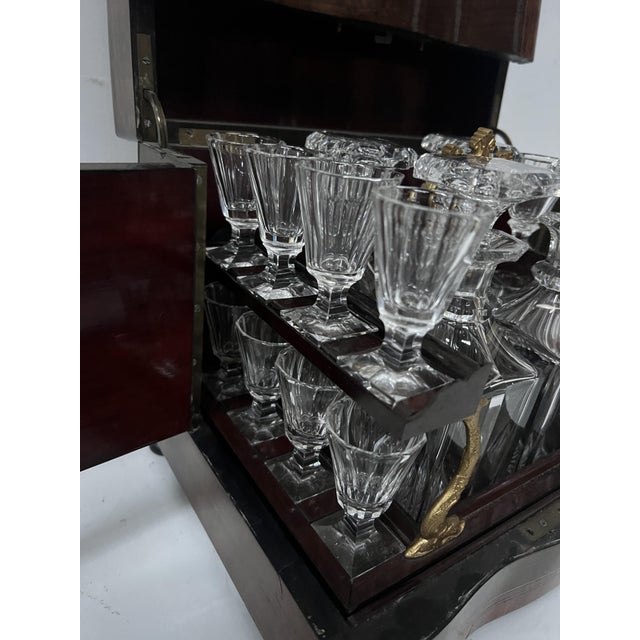 Boulle Liqueur Cabinet, 1800s, Set of 21 For Sale - Image 13 of 17