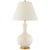 Christopher Spitzmiller by Visual Comfort Signature Addison Medium Table Lamp in Ivory with Natural Percale Shade For Sale