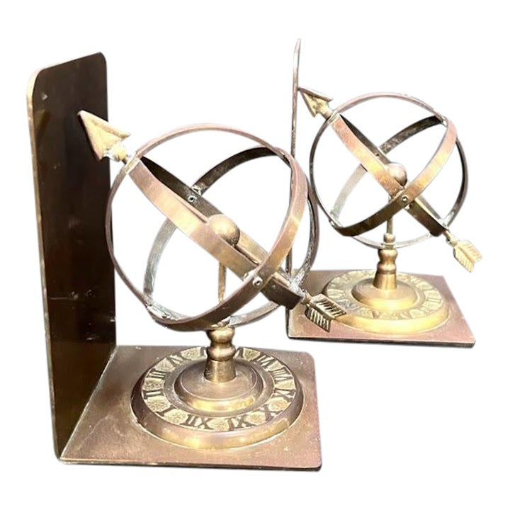 Brass Astrology Bookends 1960s Bookends Chairish