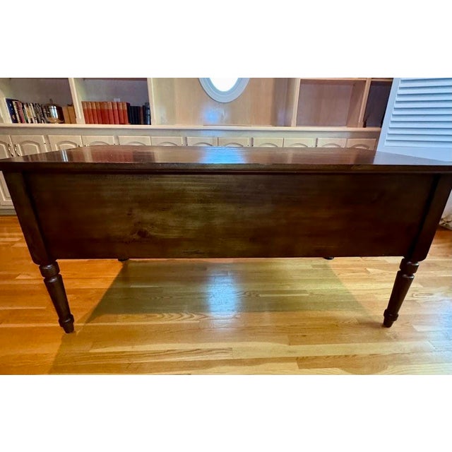 Pottery Barn Walnut Bedford Executive Desk (Check My Other Listing for a Matching Desk, Sold Separately) For Sale - Image 14 of 15