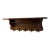 Vintage French Coat or Pot Rack With Bonus Shelf For Sale