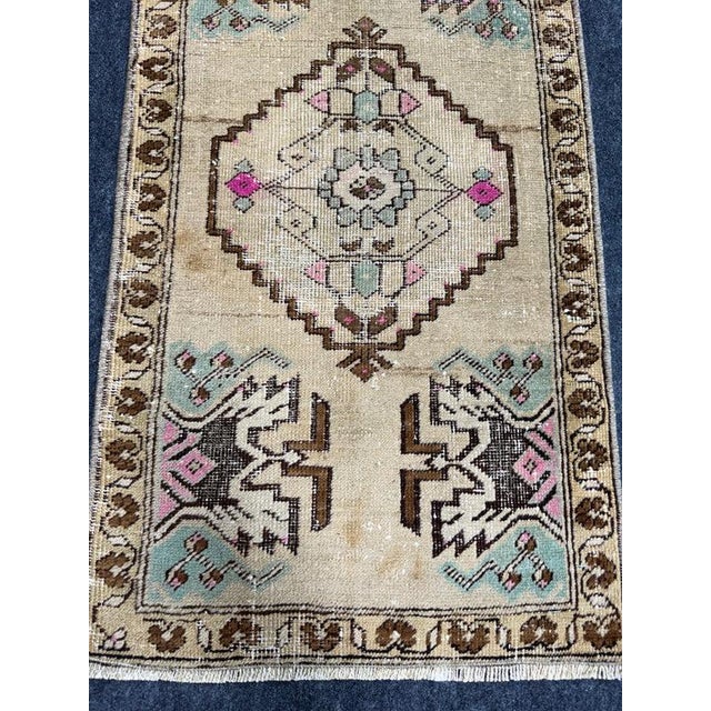 Contemporary Turkish Yastik Rug 1'7" x 2'11" For Sale - Image 3 of 5