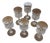 Vintage Crystal Wine Glasses, Set of 6 For Sale