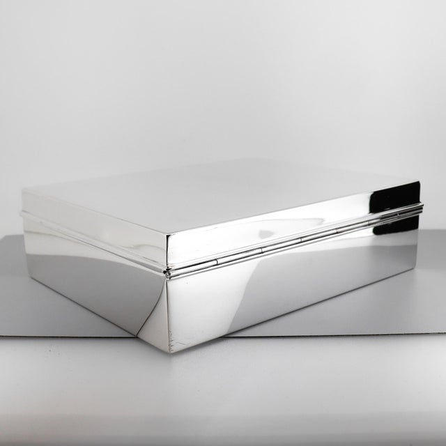 Mid-Century Modern Mid-Century Tiffany & Co. Sterling Silver Dresser or Table Box For Sale - Image 3 of 8