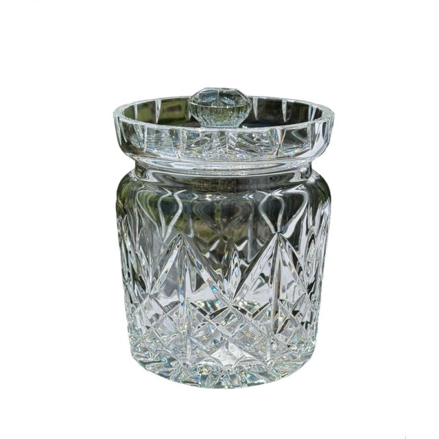 Waterford Crystal Glass Jim O’Leary Biscuit Barrel For Sale - Image 11 of 11