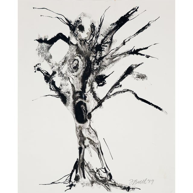 Haunted Tree Fran Bull, c. 1989 Haunted Tree by Fran Bull gives us an environmental anchor within an ink series otherwise...