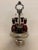Late 19th Century Victorian Ruby Red Glass Cruet Caster Set With Silver-Plated Rotating Stand - 6 pcs For Sale In Boise - Image 6 of 6