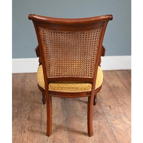 Regency Armchairs with Bergere Backs, 1930s, Set of 2 For Sale - Image 6 of 11