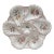 Majolica Flowers Oyster Plate Longchamp, Circa 1900 For Sale