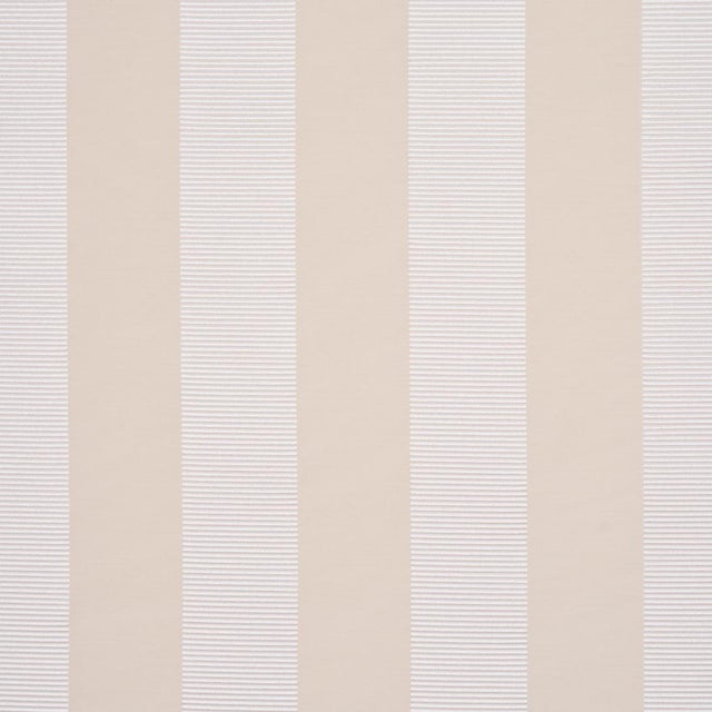 Traditional Schumacher Madison Wide Stripe Fabric In Ivory For Sale - Image 3 of 5
