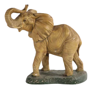 Vintage Chalkware Elephant Statue att.to Marwall