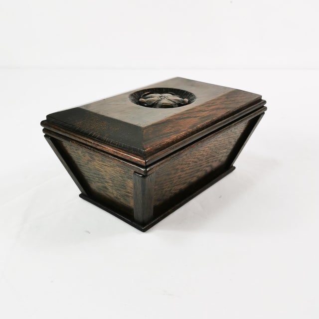 Vintage Danish Art Deco Wooden Box, 1930s For Sale - Image 9 of 9