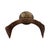 Vintage Hand-Forged Wrought Iron Pricket Candle Holder With Arched Bridge Base For Sale - Image 4 of 7