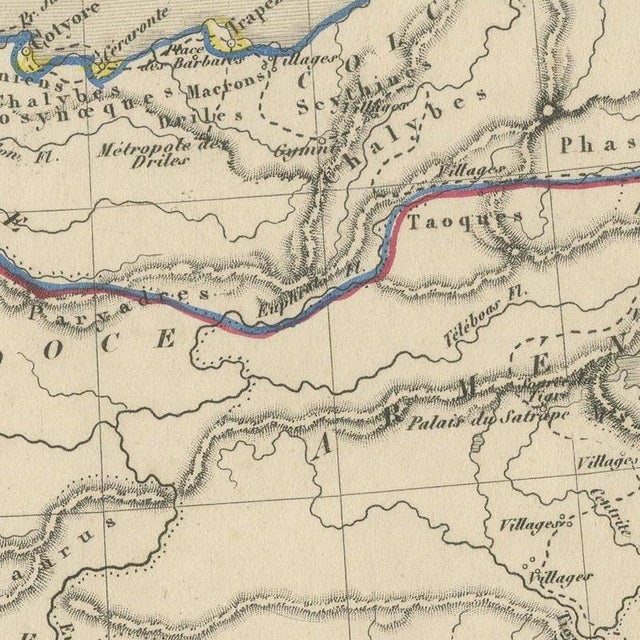 Antique Map of the March of the Ten Thousand, 1845 For Sale - Image 6 of 12