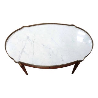 Louis XVI Marble Coffee Table For Sale
