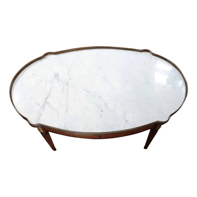 Louis XVI Marble Coffee Table For Sale