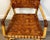 Brown 1960s French Modern Bamboo & Woven Saddle Leather Armchair, Circa 1960s For Sale - Image 8 of 13