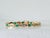 Vintage 14k Yellow Gold Emerald & Diamond Bar-Link Bracelet For Sale - Image 11 of 15