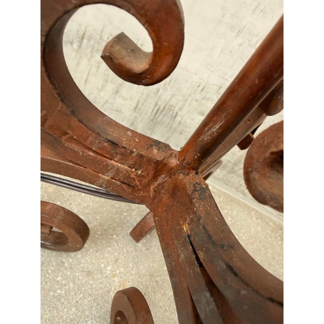 Vintage Rustic Wrought Iron Spanish Revival Style Candle Holders Converted to Table Lamps, Circa 1980s- A Pair For Sale - Image 11 of 12