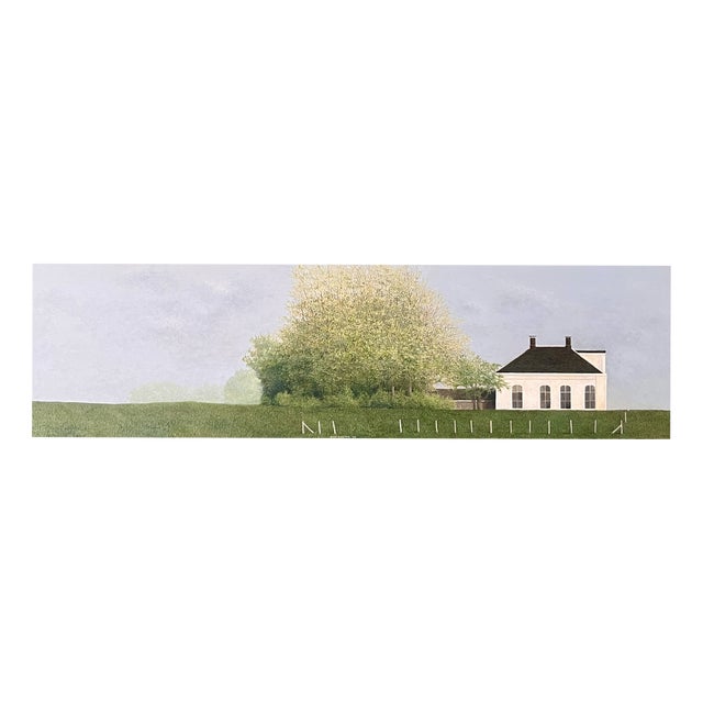 Dick Oostra, Op De Dijk, Acrylic on Panel, Framed For Sale