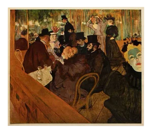 1950s After Toulouse-Lautrec "At the Moulin Rouge" Print