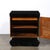 Mid-Century Modernist Shadowbox Mirrored Front Walnut & Black Lacquer End Table For Sale In New York - Image 6 of 15