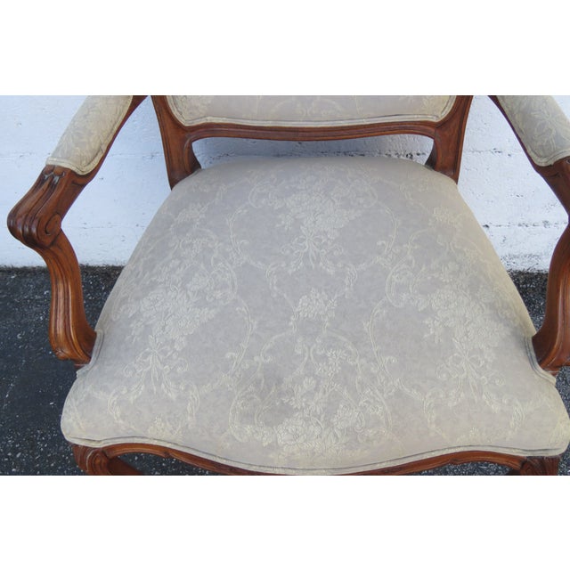 Ethan Allen French Living Bed Room Den Fireplace Side Chairs a Pair 6261 For Sale - Image 12 of 18