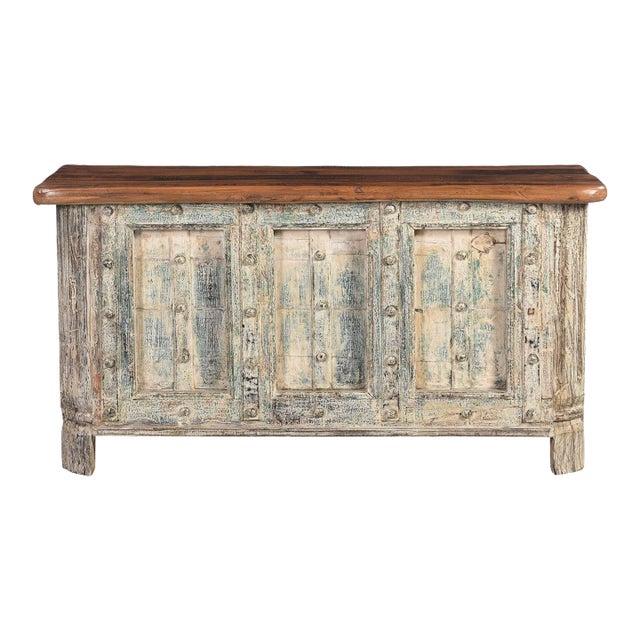 1990s Door Repurposed Rustic Bed End Chest Chairish