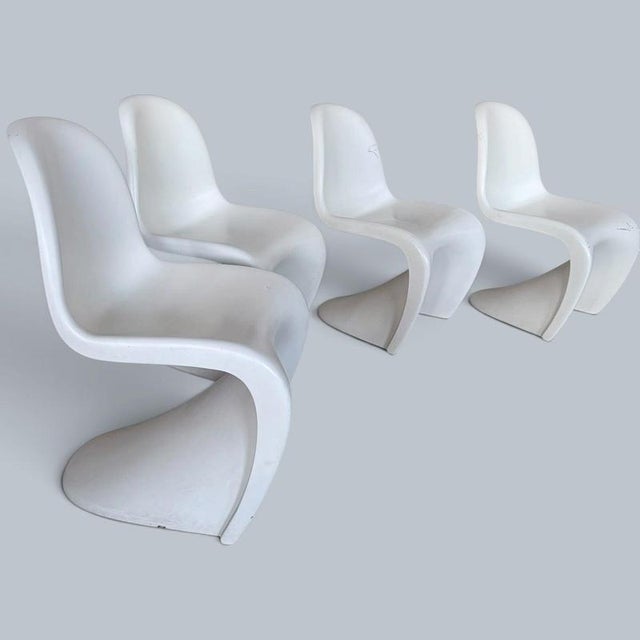 1960s Vintage Space Age Arkana Tulip Dining Table and Chairs by Maurice Burke and Verner Panton, 1960s, Set of 5 For Sale - Image 5 of 10