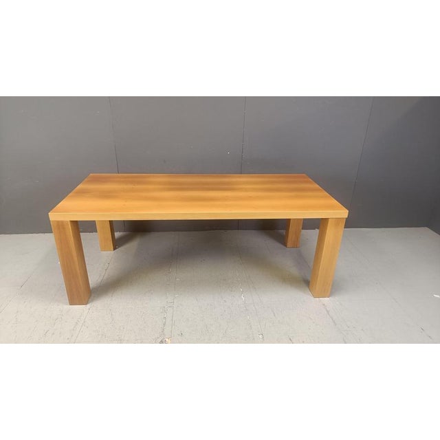 Vintage wooden desk or dining table with modular legs by Cattelan Italia. Fantastic high quality wood, timeless design....