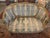 French Antique French Giltwood Salon Seating Set With Settee and Four Armchairs For Sale - Image 3 of 11