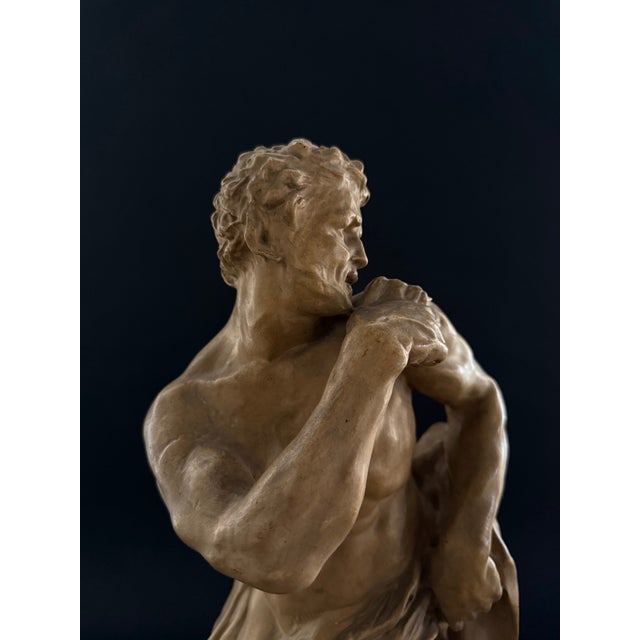 Stucco Sculpture Depicting a Faun, 20th Century, 1950s, Gesso For Sale - Image 9 of 16