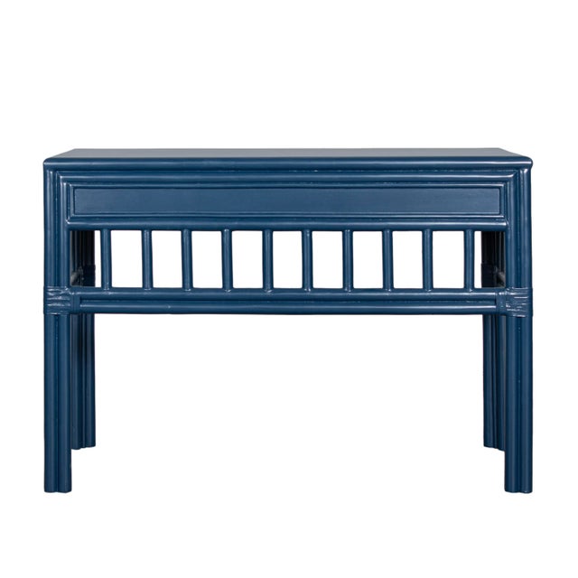 Colony Desk, Navy Blue For Sale In West Palm - Image 6 of 6