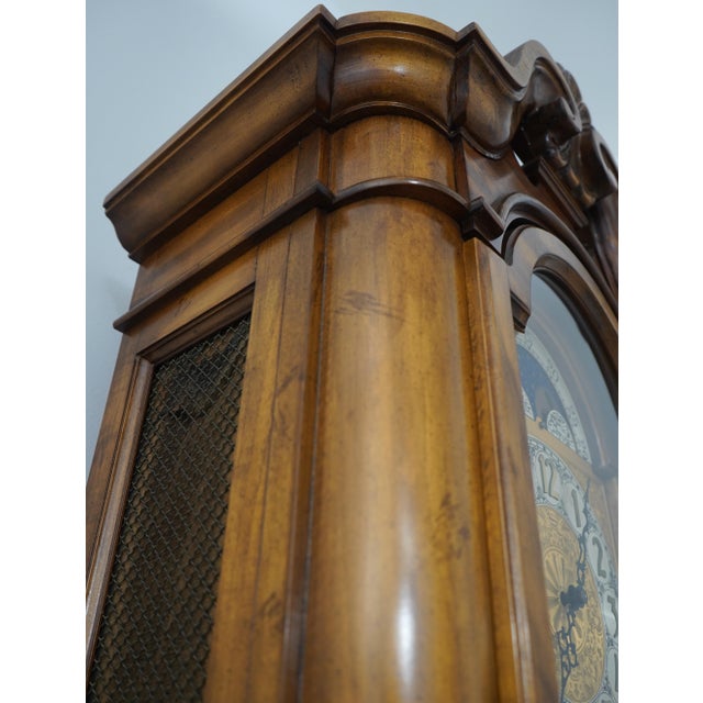 Ridgeway Walnut 5 Tube Tall Case Grandfather Clock For Sale - Image 14 of 18