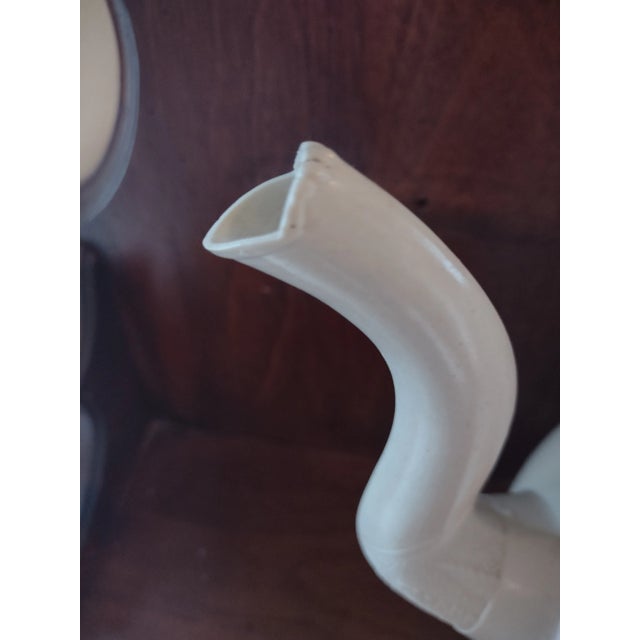 Ceramic Large 1820's English Salt Glaze Pottery Coffee Pot For Sale - Image 7 of 10