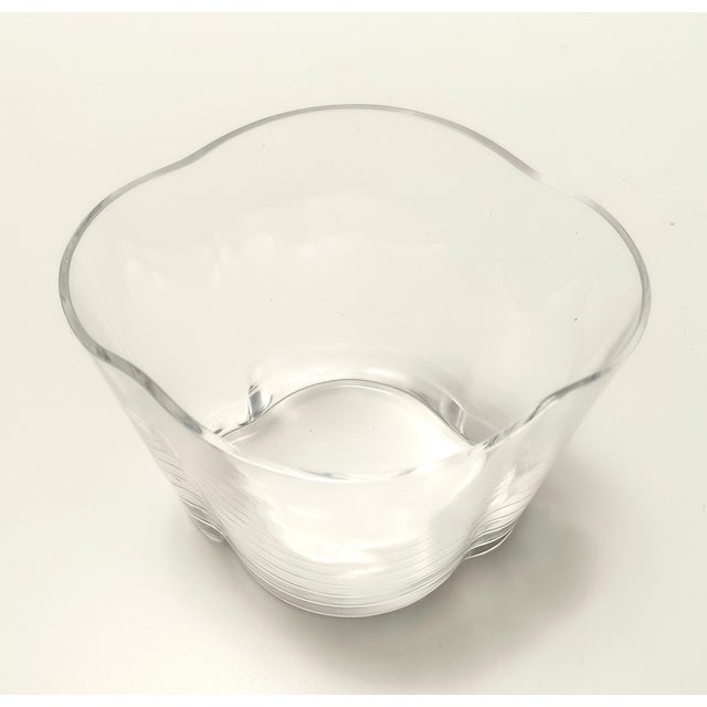 Glass Transparent Murano Glass Vase by Carlo Moretti, Italy, 1990s For Sale - Image 7 of 10
