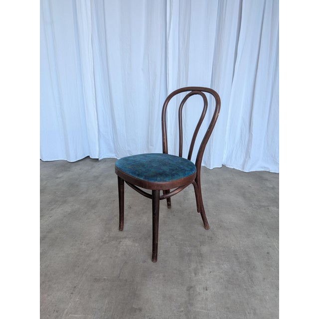 Vintage Bentwood Dining Chair with Upholstered Seat, 1970s For Sale - Image 14 of 14