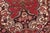 1980s Shabby Chic Persian Tabriz Red/Blue Wool Rug - 7'3'' X 10'9'' For Sale - Image 5 of 10