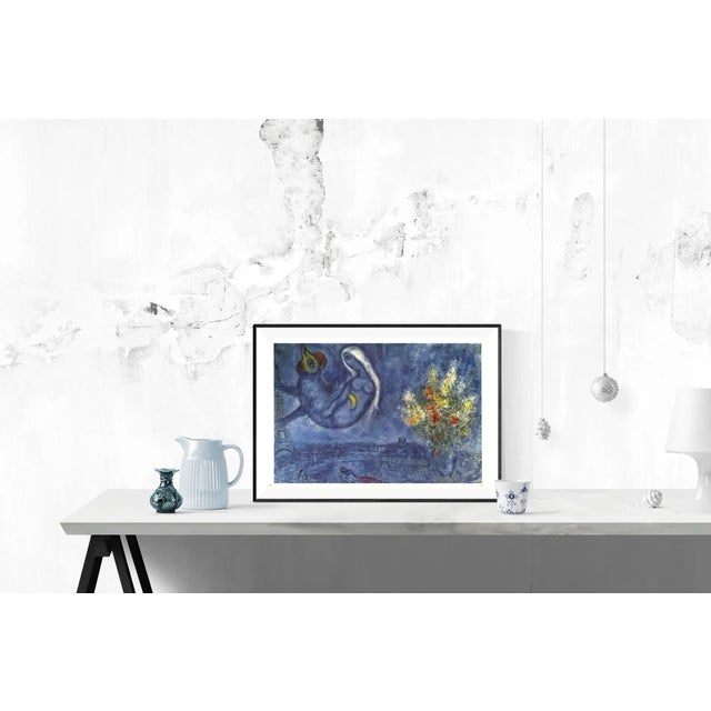 This double-page offset lithograph, printed on pages 20 and 21 of Derrière le Miroir (DLM) No. 182, features a fold line...