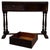 A handsome and beautifully crafted 20th-century oak side table, distinguished by its intricately carved drawer fronts,...