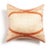 Organic Hand Dyed Orange and Neutral Base Shibori Silk Arc Coral Pillow By Studio Variously For Sale - Image 10 of 10