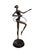 1980s Maitland-Smith Handmade Brass Ballerina Acrobatic Sculptures With Rings, a Pair For Sale - Image 11 of 12