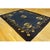 1920s Antique Blue Navy Traditional Floral Birds Chinese Peking Wool Rug For Sale - Image 4 of 10