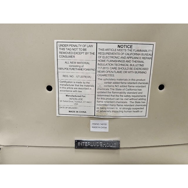 Interlude Home Malin Dining Chair - Mediterranean Sand Leather For Sale - Image 9 of 9