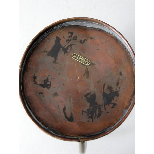 Antique Dutch Copper Ewer With Brass Handle For Sale - Image 12 of 13